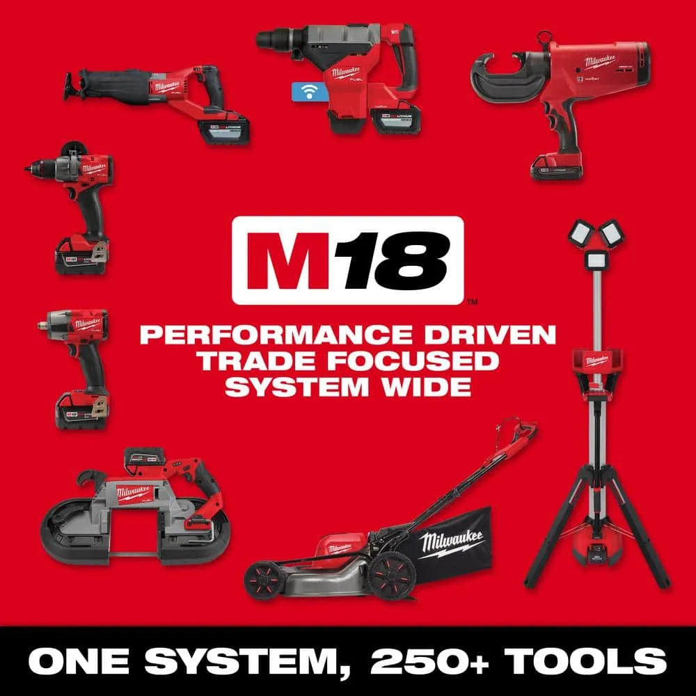 Milwaukee M18 18V Lithium-Ion Brushless Compact Drill/Impact Combo Kit, 2-Tool - 2892-22CT