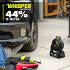RYOBI Limited Edition 18V ONE+ Hybrid WHISPER SERIES 7-1/2 in. Fan Kit