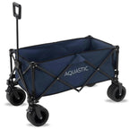 AQUASTIC Folding Transport Cart, 127 Litres, Olive - CARO