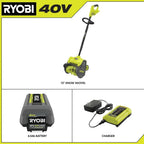 RYOBI 40V 12" Wheeled Snow Shovel Kit