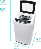 BLACK+DECKER Portable Washing Machine, 0.9 Cu. Ft., 5 Wash Cycles