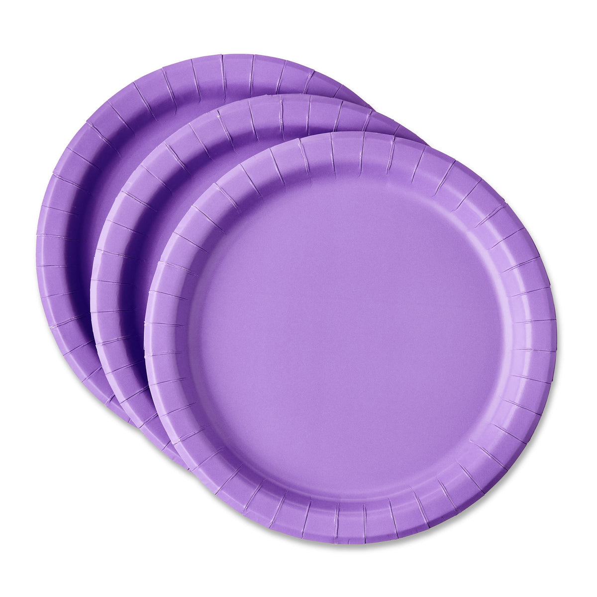 Disposable Purple Party Paper Plates, Serves 20, 9", by Way To Celebrate