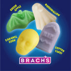 Brach's Mellowcreme Spooky Graveyard Halloween Candy, 4 Flavors and 4 Shapes, 8 oz Bag