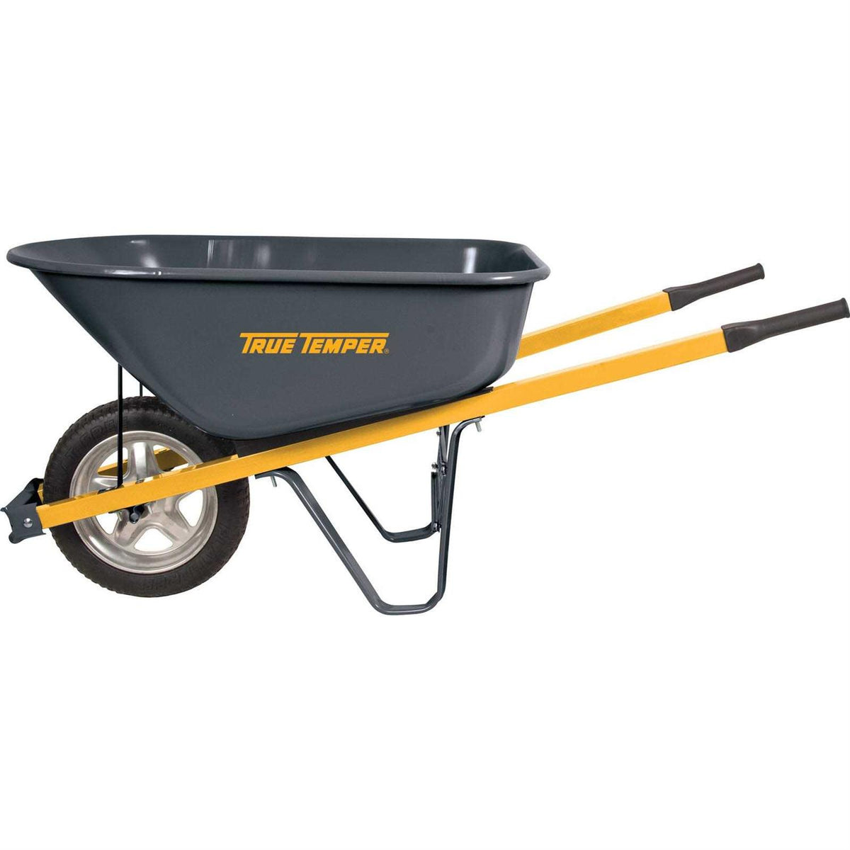 True Temper Residential Steel Wheelbarrow, 6 cu ft