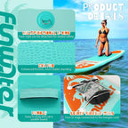 FunWater Inflatable Stand Up Paddle Board, 11 ft x 32 in x 6 in - SUP Paddle Accessories