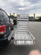 Aluminum Hitch Mount Cargo Carrier With 47-Inch Long Ramp, 1-Pack