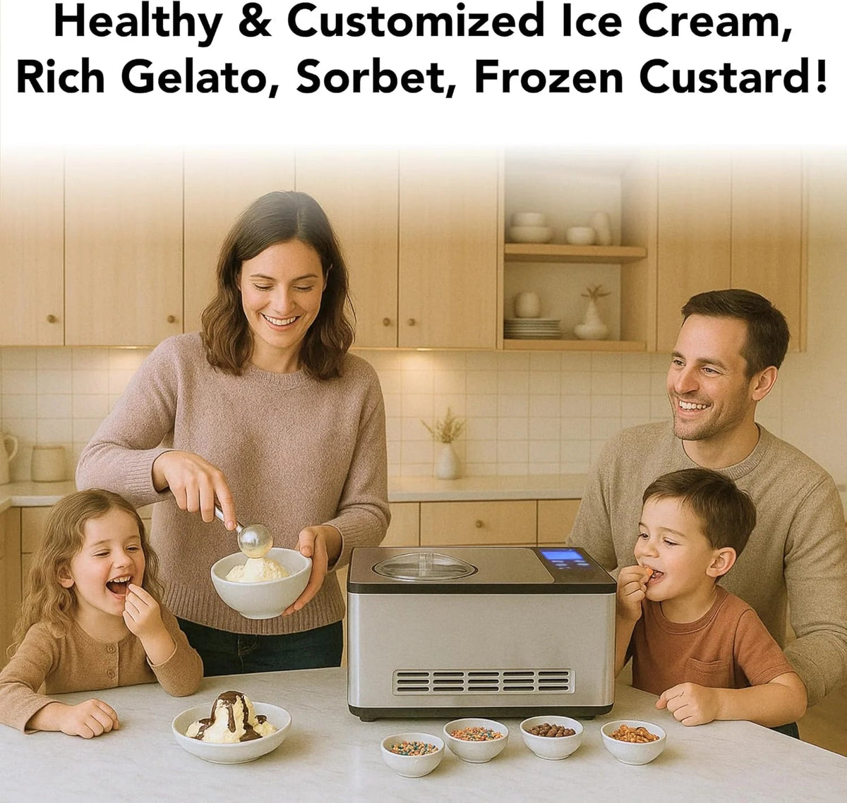 Whynter Rolled Ice Cream Maker With Compressor, 0.5-Quart Stainless Steel - ICR-300SS