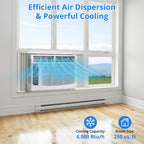 6,000 BTU 115V Window Air Conditioner With Reusable Filter - Cools Rooms Up To 250 Sq. Ft.