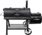 Oklahoma Joe's Longhorn Reverse Flow Smoker - Offset Barrel Design, Heavy-Gauge Steel, Dual Chamber Smoking