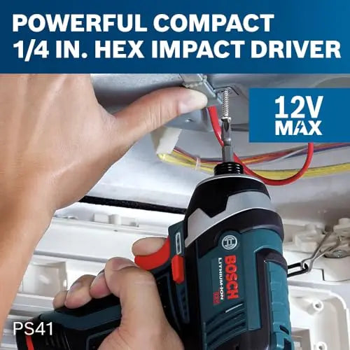 BOSCH 12V Max Cordless Drill/Driver And Impact Driver Combo Kit With 2 Batteries, Charger And Case - CLPK22-120