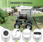 Giraffe Tools Heavy Duty Garden Hose Reel Cart With Wheels - 250-Feet 5/8-Inch Hose Capacity