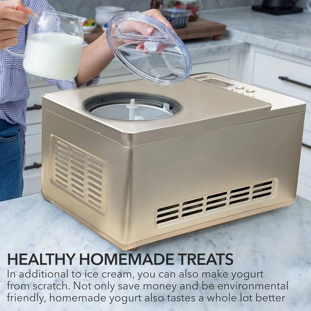 Whynter Rolled Ice Cream Maker With Compressor, 0.5-Quart Stainless Steel - ICR-300SS