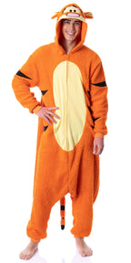 Disney Winnie The Pooh Adult Tigger Costume Plush Kigurumi Union Suit Pajama Outfit