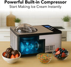 Whynter Rolled Ice Cream Maker With Compressor, 0.5-Quart Stainless Steel - ICR-300SS