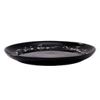 Way To Celebrate Halloween Dancing Skeleton Round Serving Tray, Black, 11.93 in