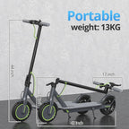 Roinside Electric Scooter, 8.5 in Solid Tires, 350W, 19 MPH, 21-23 Miles - UP12 Plus