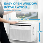 Midea U-Shaped Smart Inverter Window Air Conditioner, 12,000 BTU - 115V