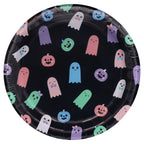 Cute Ghosts Disposable Paper Plates, Multicolor, 8.5", 8 Count, Halloween by Way To Celebrate