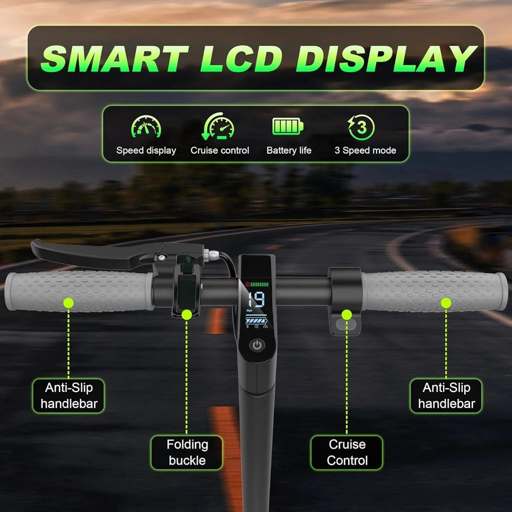Roinside Electric Scooter, 8.5 in Solid Tires, 350W, 19 MPH, 21-23 Miles - UP12 Plus