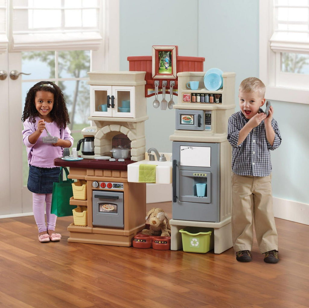 Step2 Heart Of The Home Toddler Play Kitchen Set, Multicolor, 45.13in W x 48in H x 12in D - 821800