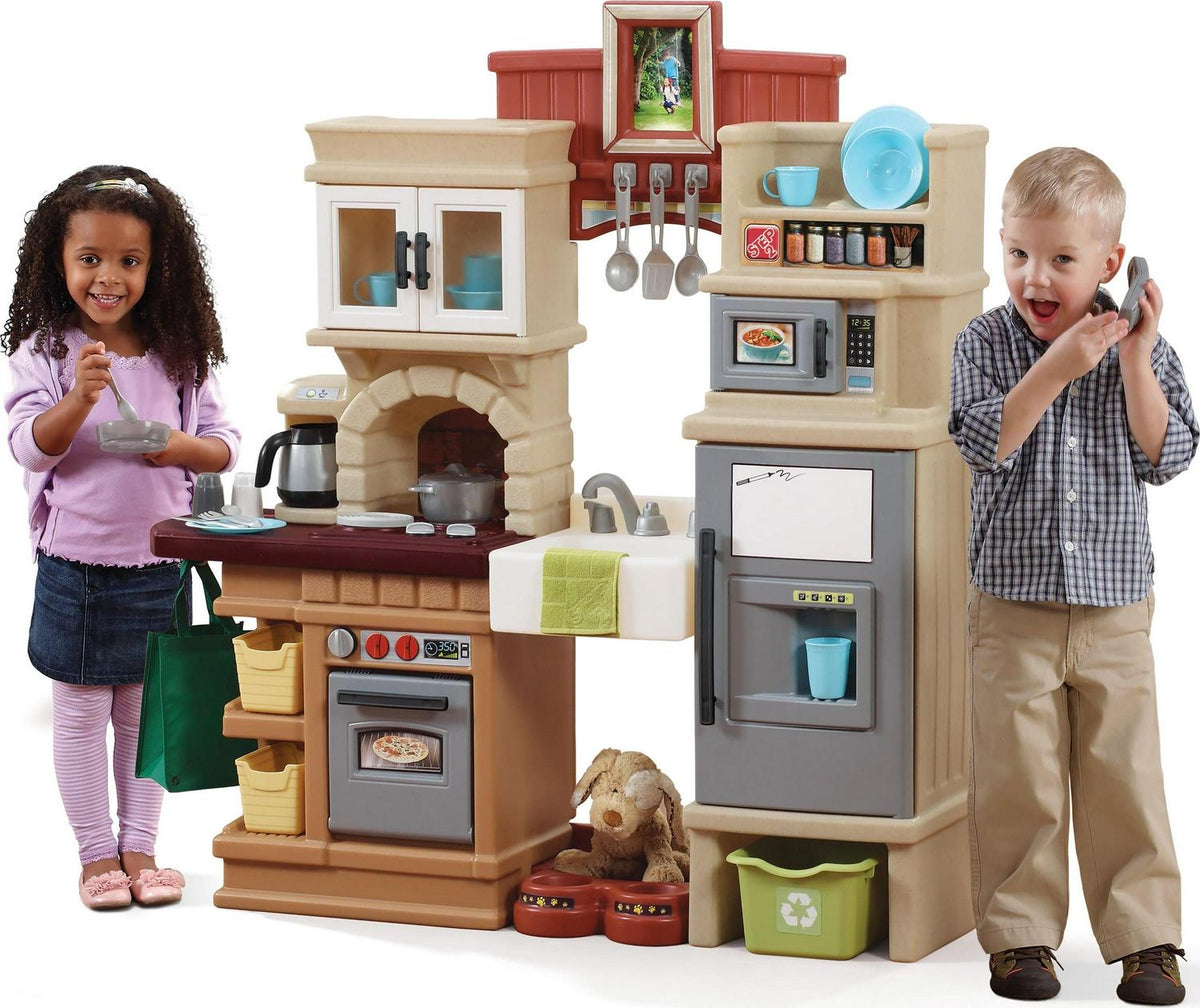 Step2 Heart Of The Home Toddler Play Kitchen Set, Multicolor, 45.13in W x 48in H x 12in D - 821800