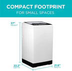 BLACK+DECKER Portable Washing Machine, 0.9 Cu. Ft., 5 Wash Cycles