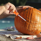Halloween Plastic Pumpkin Carving Tool Set,Ergonomic Grip Portable Compact Build,Practical Craft Prop For Home Diy Activity Halloween Party Entertainment