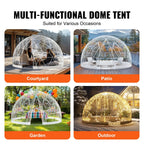 KFFKFF Outdoor Dome Tent, 9.5 Ft Clear PVC - GB-DOME-9.5
