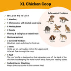 OverEZ XL Chicken Coop - Up To 20 Chickens