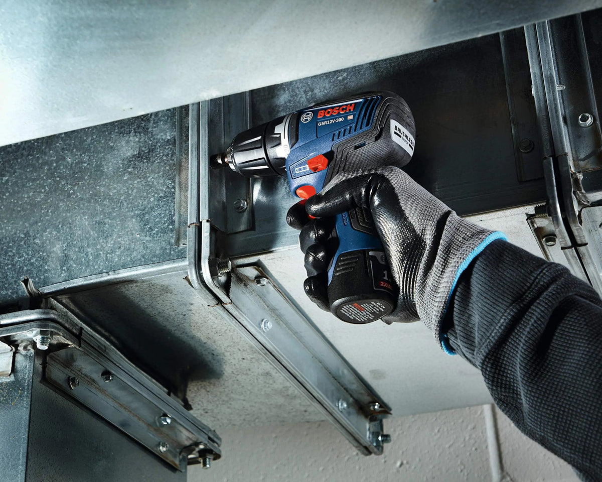 BOSCH 12V Max Cordless Drill/Driver And Impact Driver Combo Kit With 2 Batteries, Charger And Case - CLPK22-120