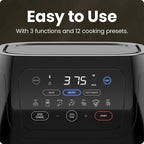 Chefman Digital Air Fryer With Rotisserie, 10 Qt, 17 Presets - CRJ38-10-RDO-V2