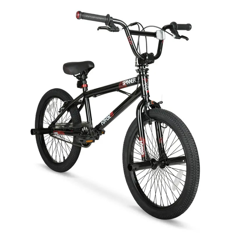 Hyper Bicycles Boys Spinner BMX Bike, 20 inch, Black, Steel Frame - HYP-T20-1100