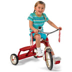 Radio Flyer Classic Red Dual Deck Tricycle, 12 Inch Front Wheel, Red, Ages 2.5-5 Years