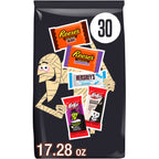 Hershey's, Kit Kat and Reese's Assorted, Halloween Candy Variety Bag, 17.28 oz (30 Pieces)