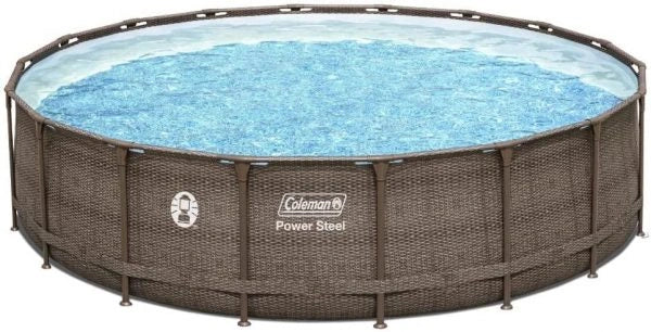Coleman Power Steel Frame Above-Ground Swimming Pool Set 18 x 48