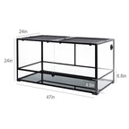 Extra Large 120 Gallon Reptile Terrarium 48 in x 24 in x 24 in