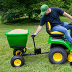 175 lb Tow-Behind Broadcast Spreader With Poly Hopper And Adjustable Flow Control
