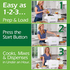Total Pet Kitchen Pet Food Maker Multicooker, 4.5 Quart, 1000-Watt - Mix & Dispense