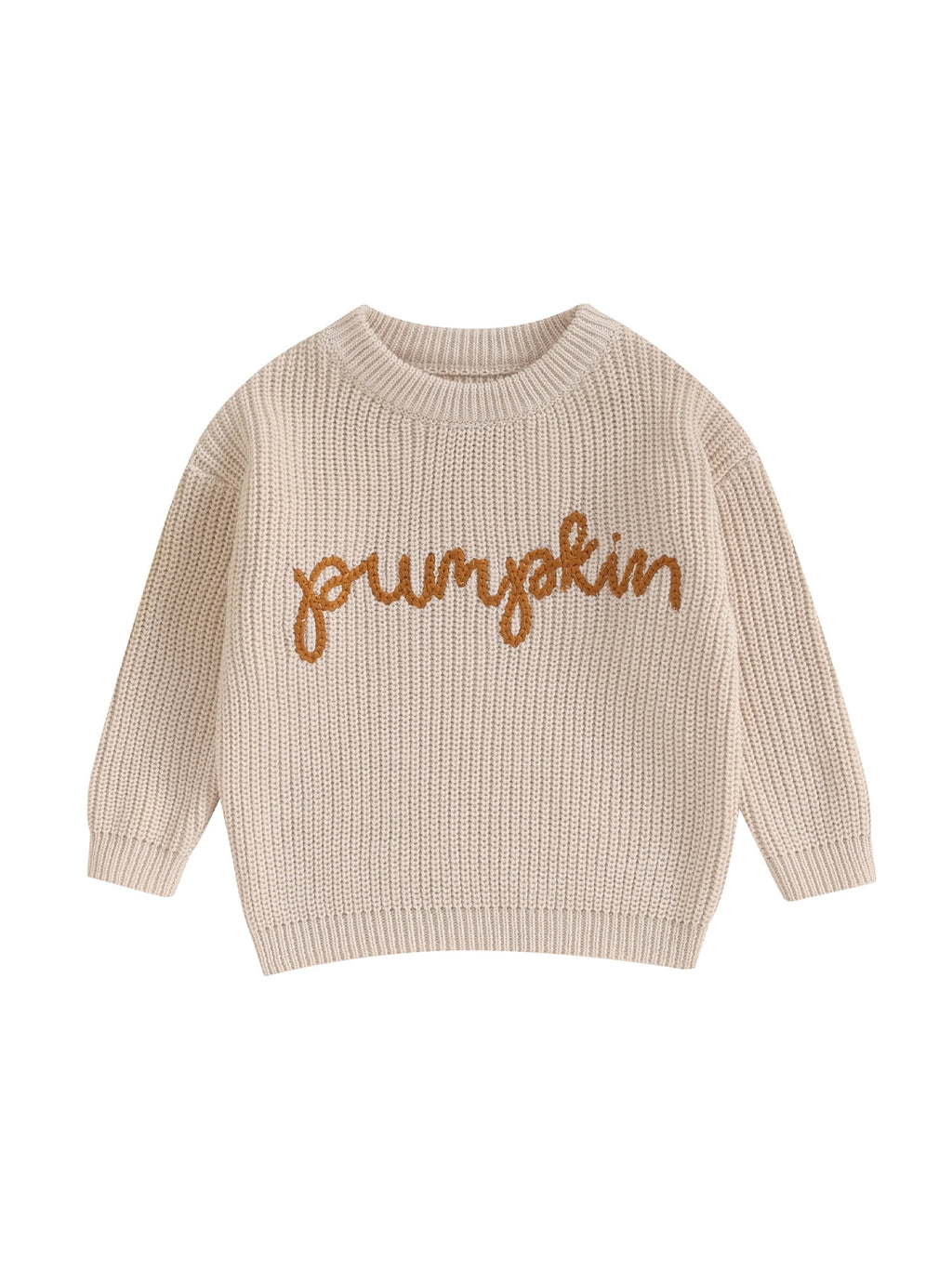 Loicainy Toddler Baby Boy Girl Halloween Knit Sweater 3 6 9 12 18 24 Months 2T 3T Long Sleeve Crewneck Letter Embroidery Pullover Autumn Winter Knitwear