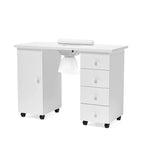 OmySalon Manicure Table Nail Desk With Electric Downdraft Vent