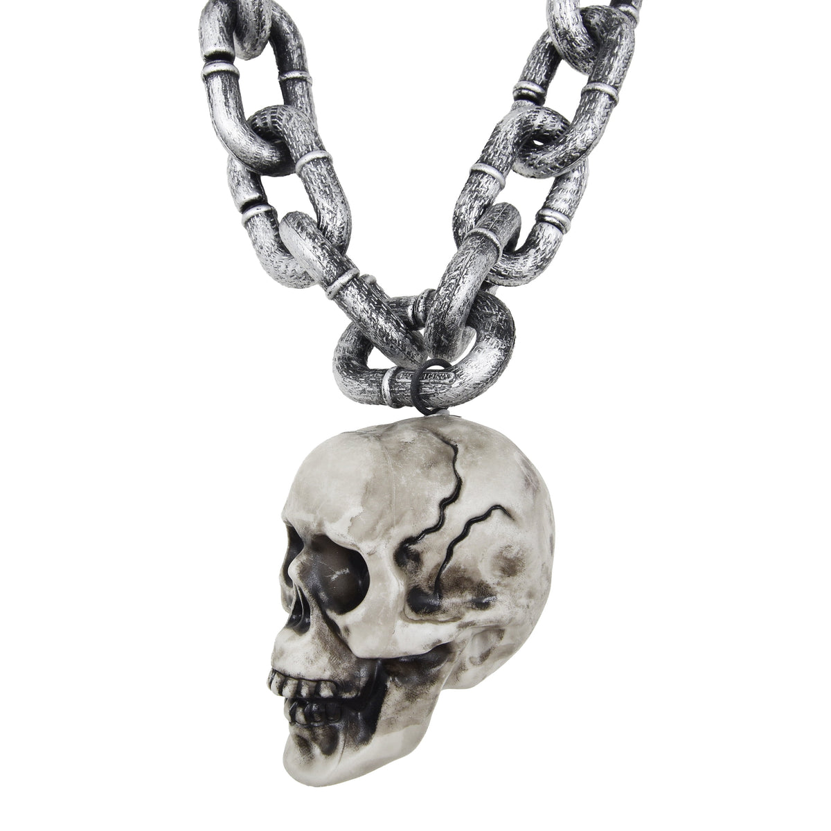 Skull Chain Decoration, Silver, 6', Halloween by Way To Celebrate