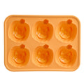 Way To Celebrate 6-Cavity Silicone Cakelet Pan Jack-O'-Lantern Orange