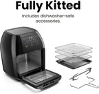 Chefman Digital Air Fryer With Rotisserie, 10 Qt, 17 Presets - CRJ38-10-RDO-V2