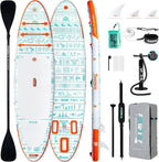 FunWater Inflatable Stand Up Paddle Board, 11 ft x 32 in x 6 in - SUP Paddle Accessories