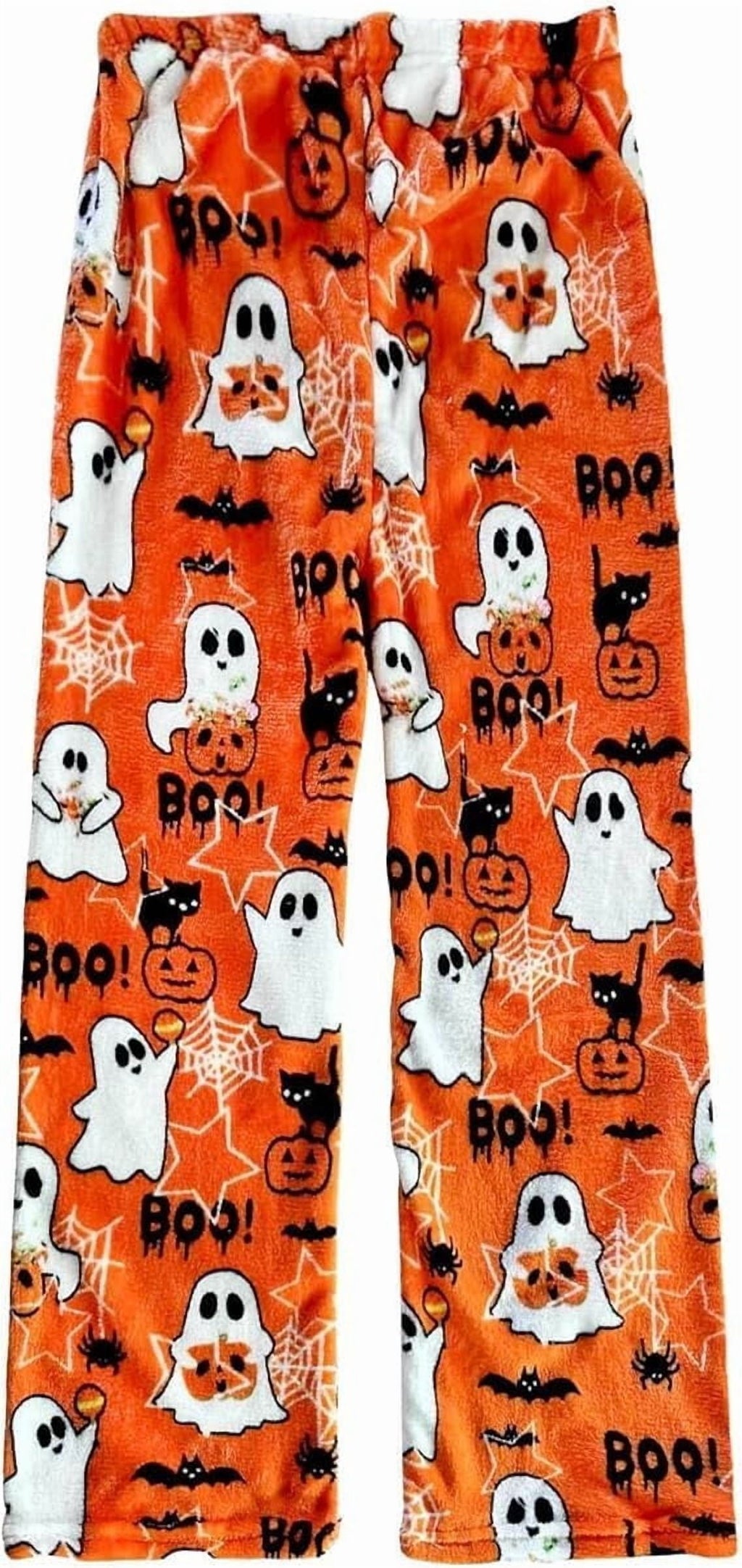 Halloween Pajama Pants for Women Men Couples Flannel Pjs Pants Fuzzy Pjs Pants Plush Pajama Bottom Costume Sleepwear Matching Pajamas Halloween Christmas Gifts