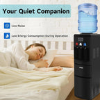 ICEPURE 3-in-1 Top Loading Water Dispenser With Ice Maker, 26.5lbs/24H, Black