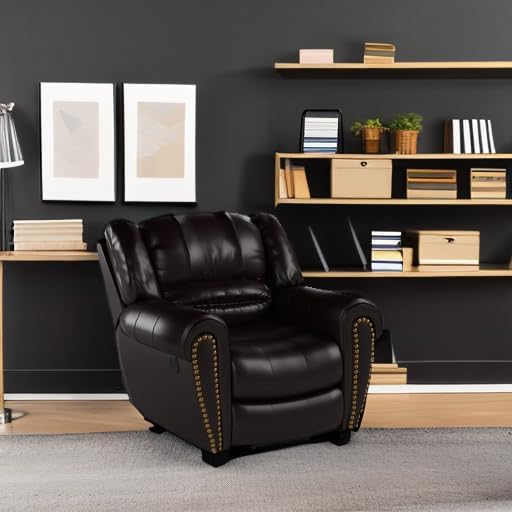 CANMOV Manual Recliner Chair, Nut Brown