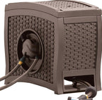 Suncast Aquawinder Wicker Garden Hose Reel - Java