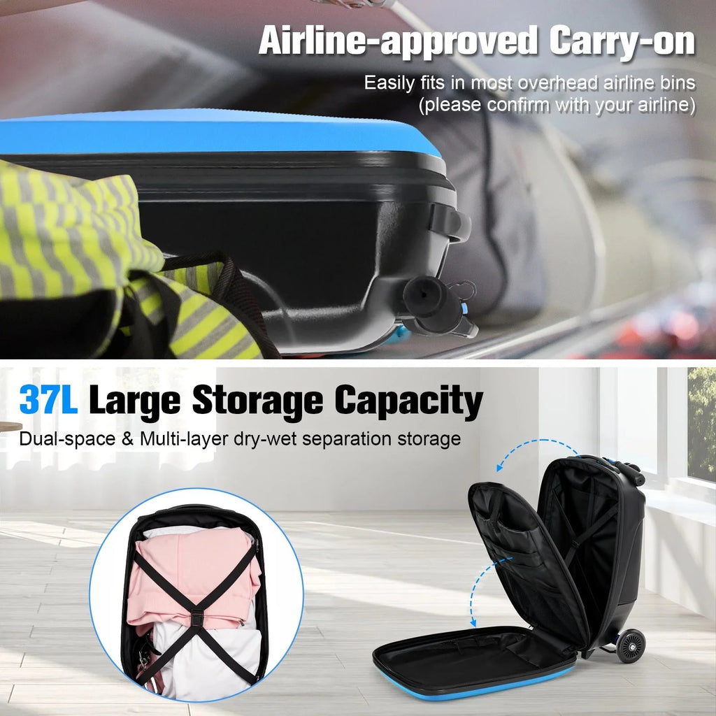 Advwin Scooter Luggage, 37 L, Pink