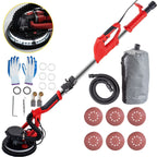 VEVOR Electric Drywall Sander 850W With LED Strip Light, Vacuum Bag And Telescope Handle